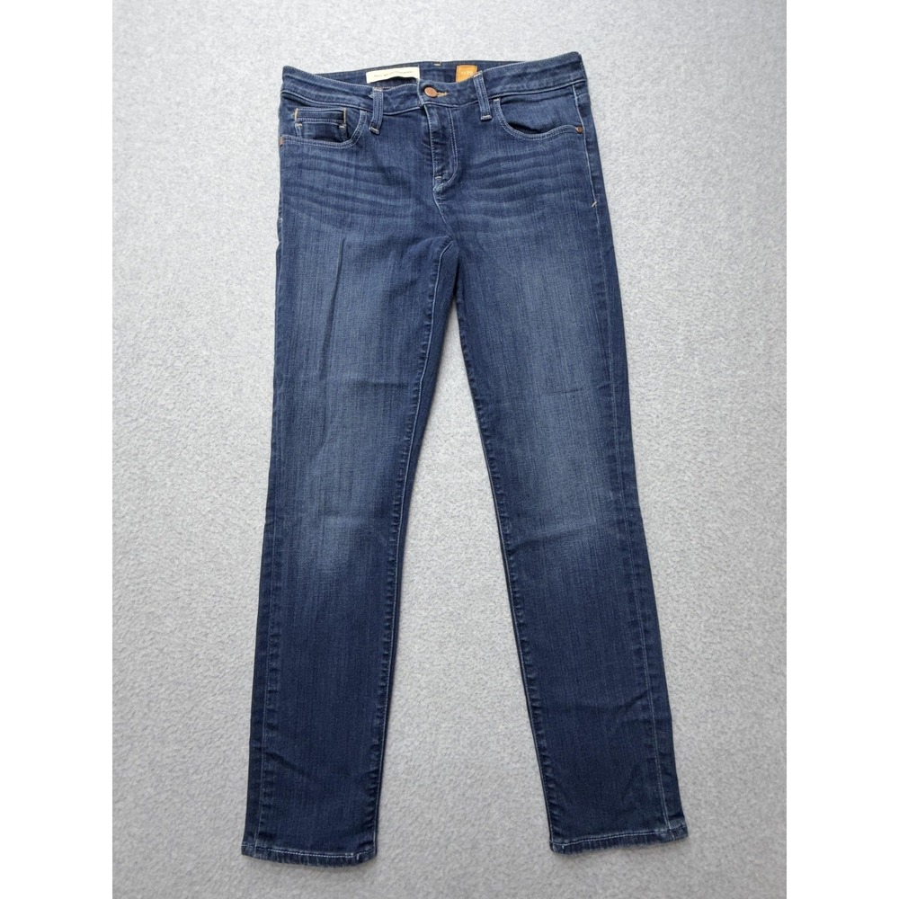 Pilcro And The Letterpress Jeans Womens 29 Blue Mid Rise Skinny Stretch Denim